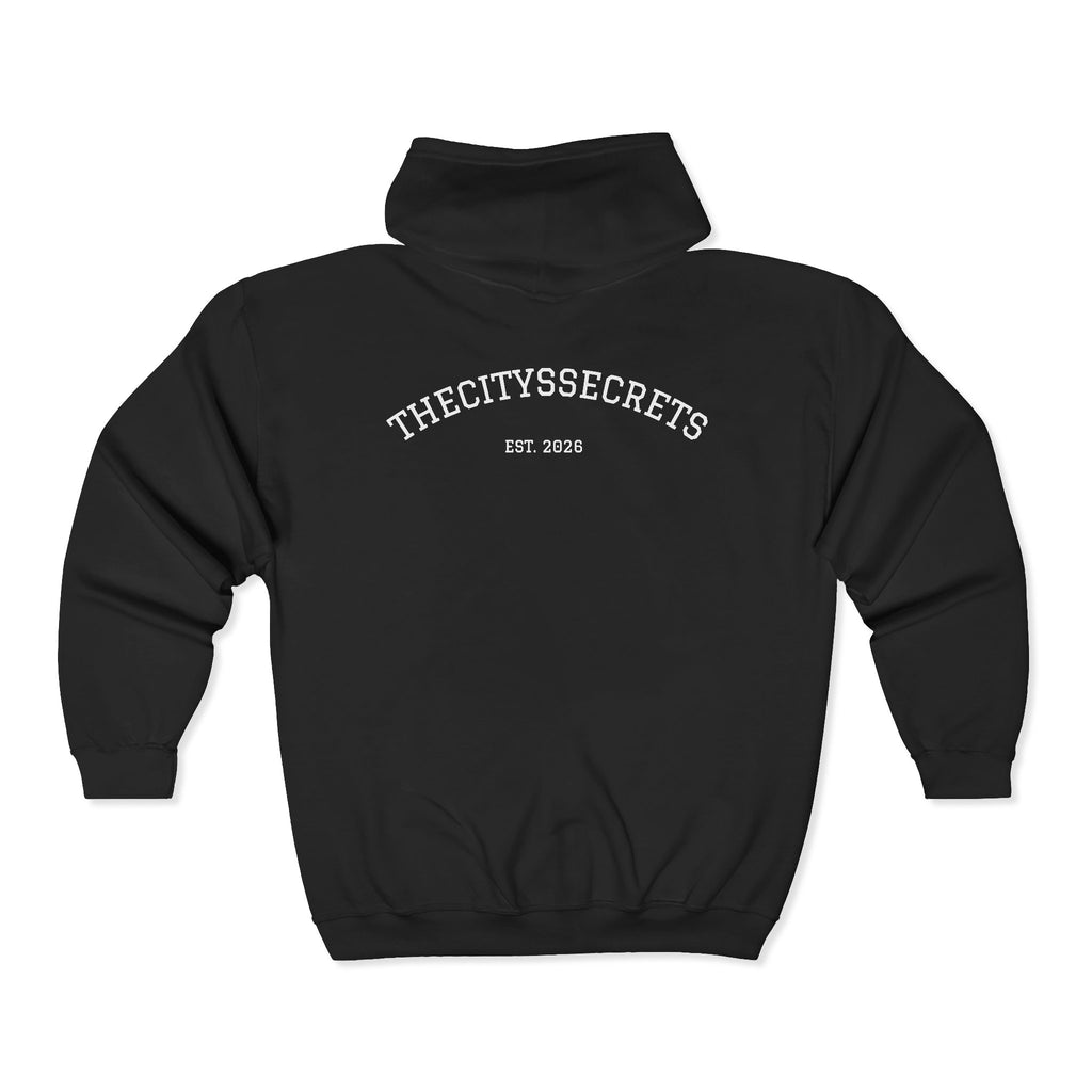 Unisex Full Zip Hooded Sweatshirt- TIP 2UNZIP