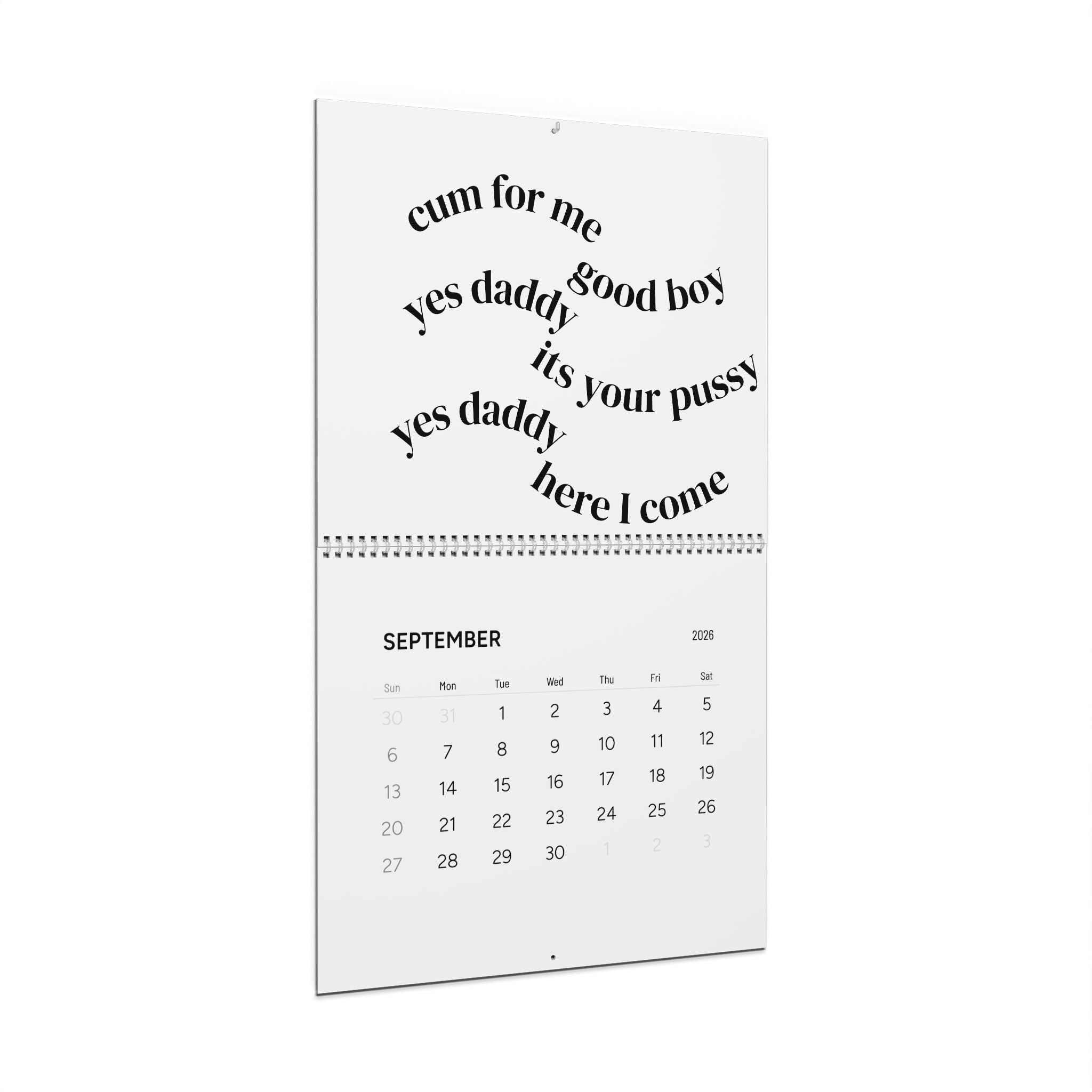 The City's Secret 2026 Wall Calendar — Urban Noir Monthly Planner