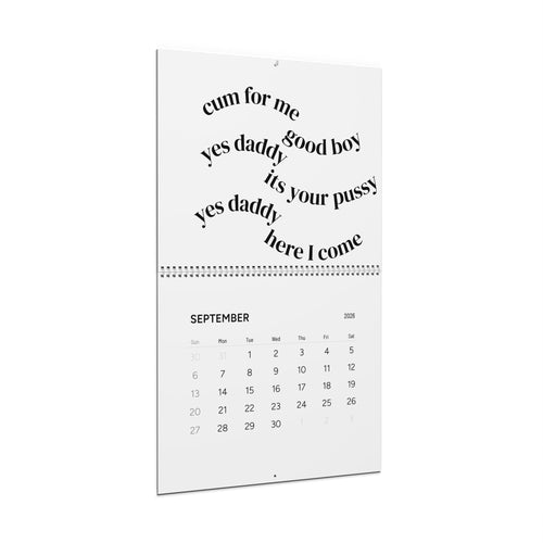 The City's Secret 2026 Wall Calendar — Urban Noir Monthly Planner