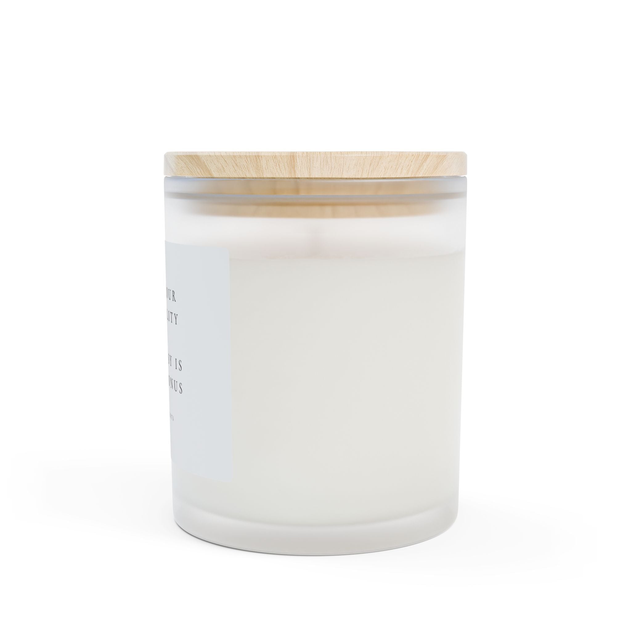 Frosted Glass Candle- I love Your Personality , 11oz