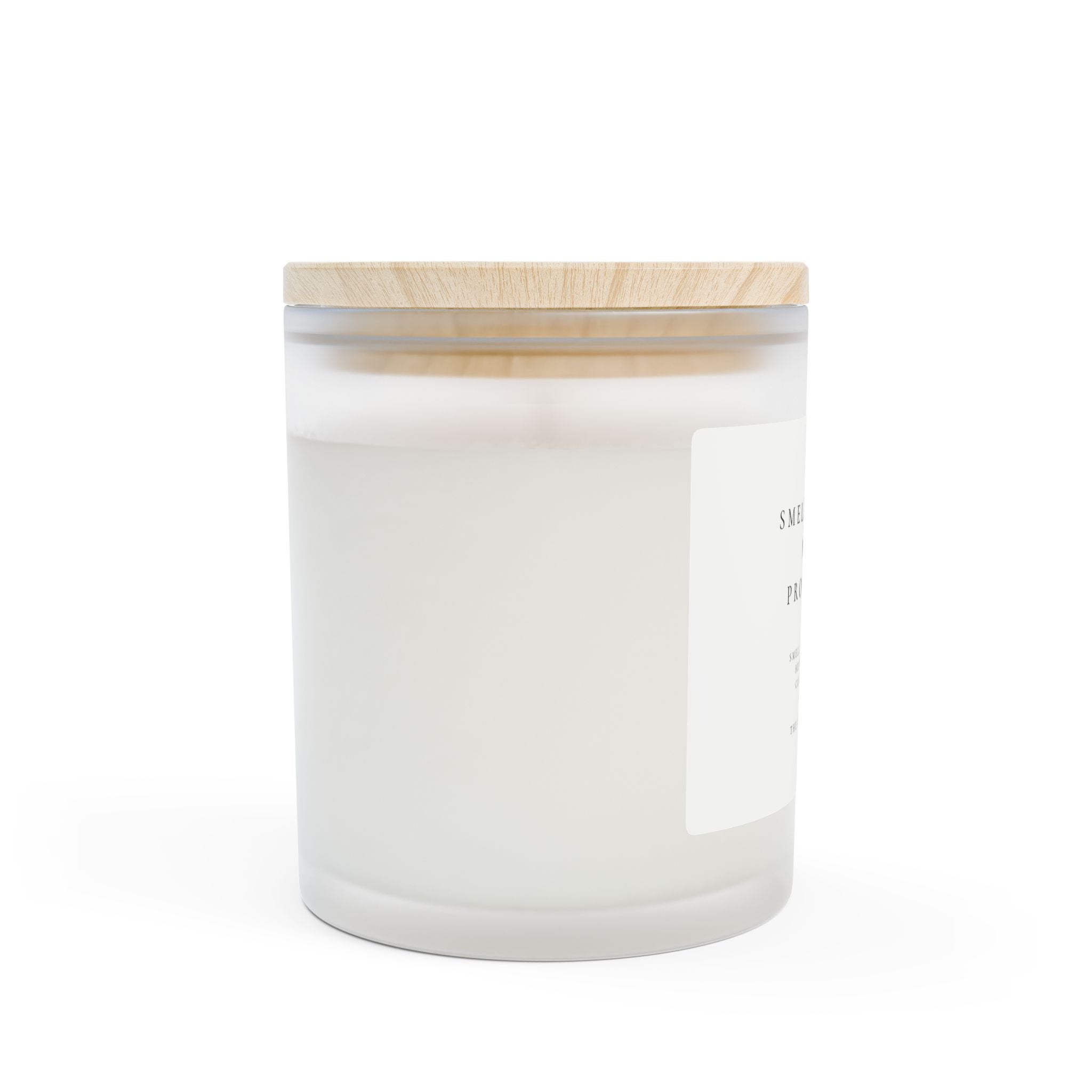 Frosted Glass Candle- Smells Like A Promotion , 11oz