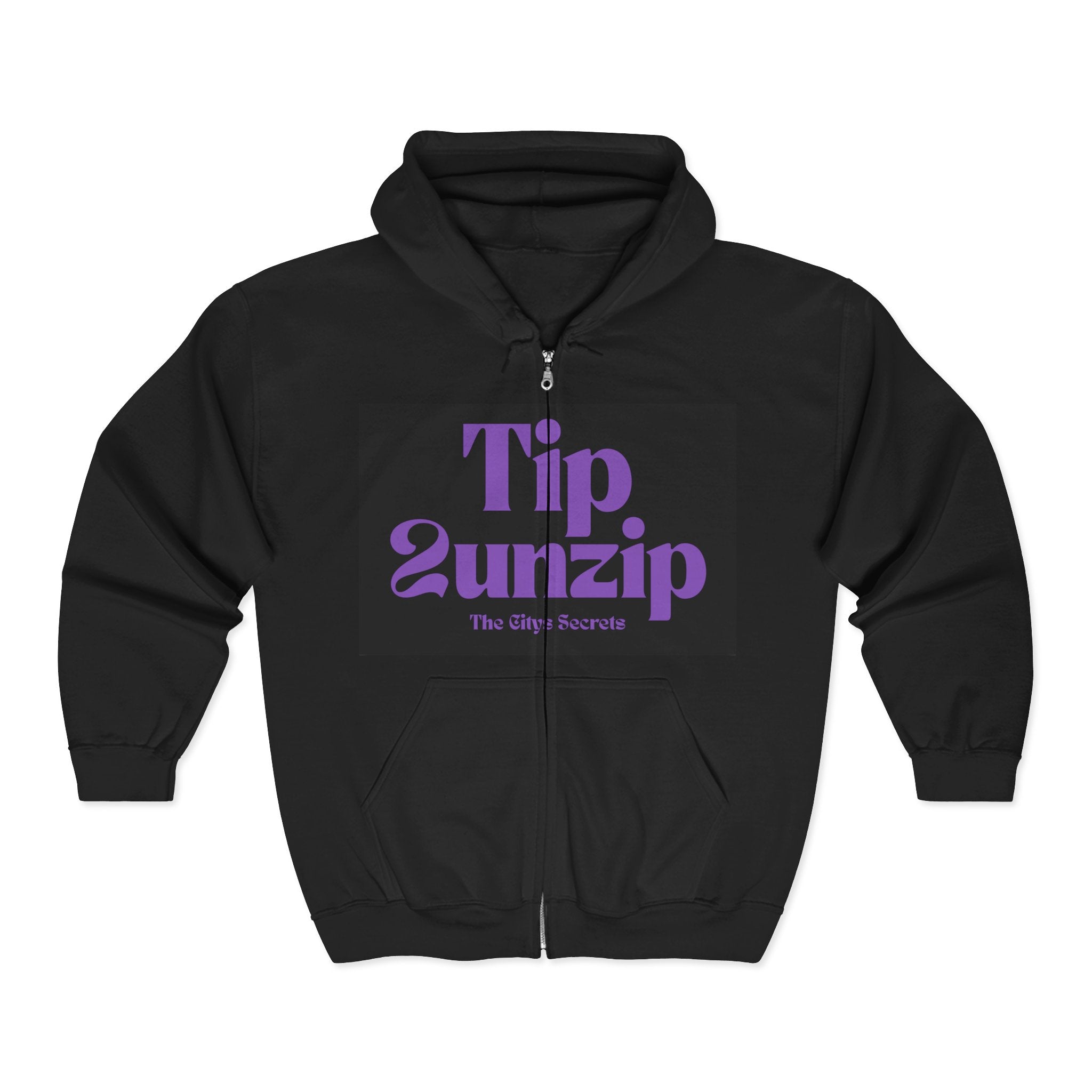 Unisex Full Zip Hooded Sweatshirt- TIP 2UNZIP