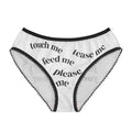 Women's Briefs- Touch Me Feed Me