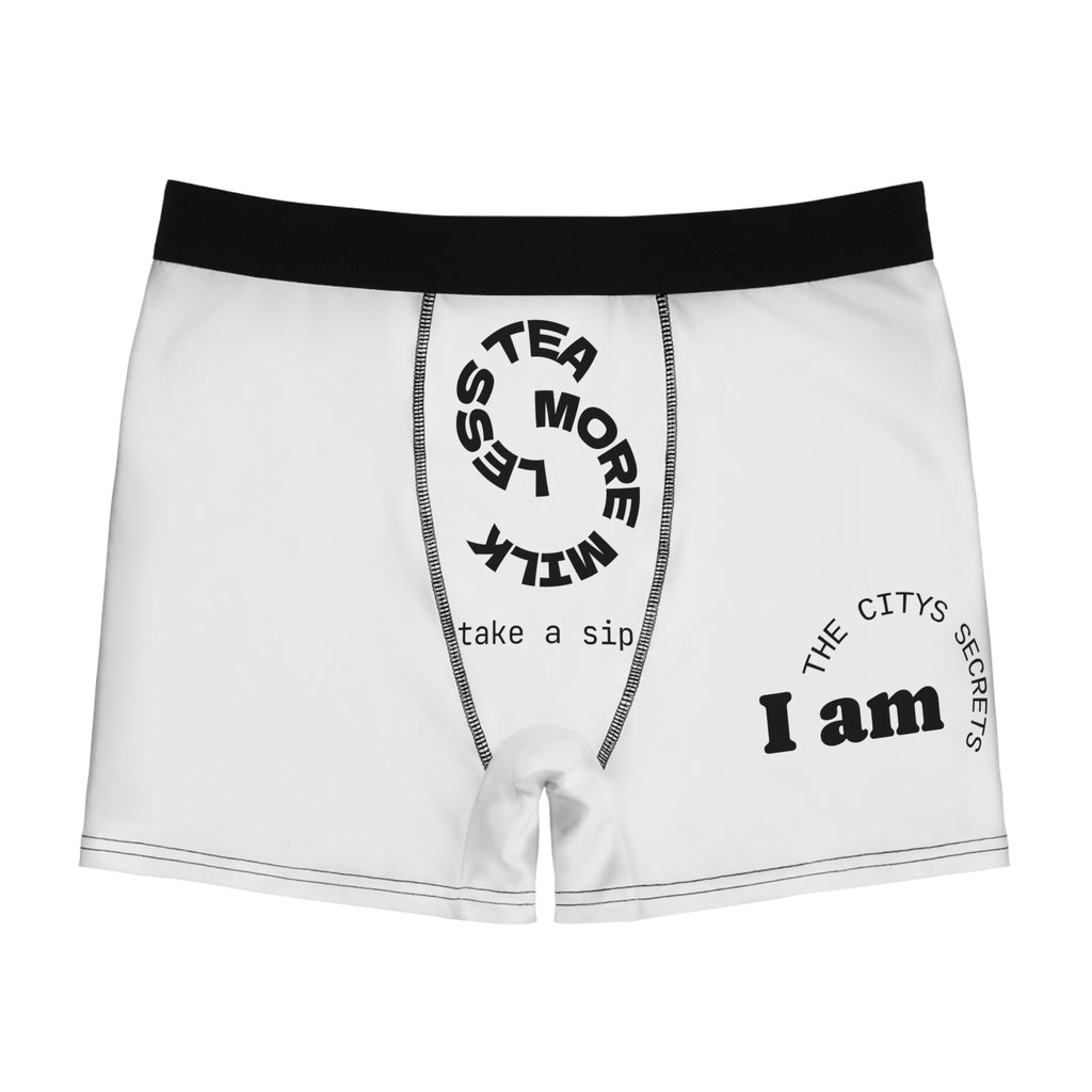 Men's Boxer Briefs- Less Tea More Milk