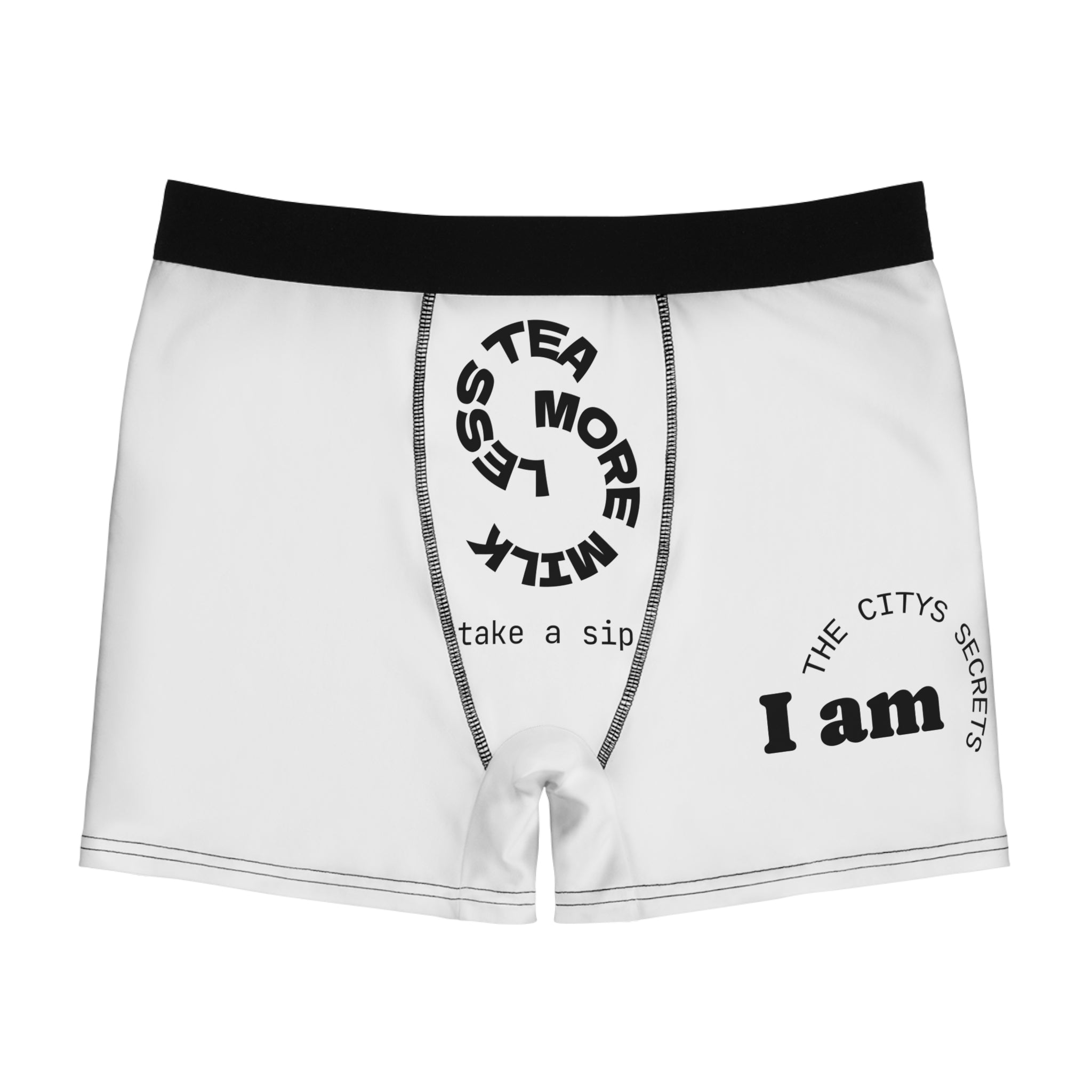 Men's Boxer Briefs- Less Tea More Milk