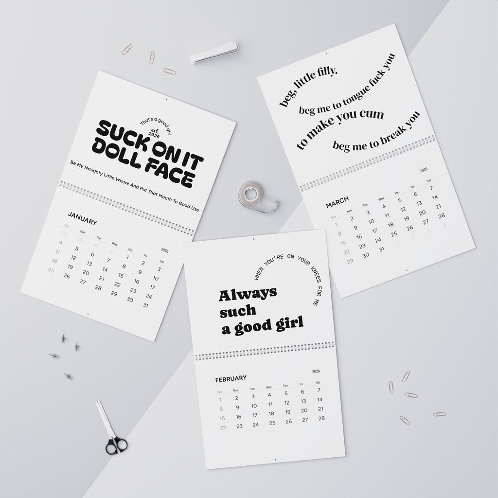 The City's Secret 2026 Wall Calendar — Urban Noir Monthly Planner