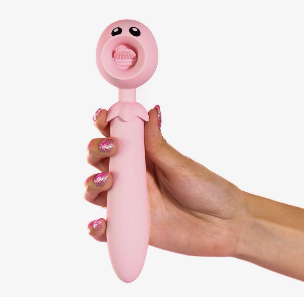 Lick N' Stick Dual Ended Flicker & G-
Spot Vibrator: The Citys Secrets