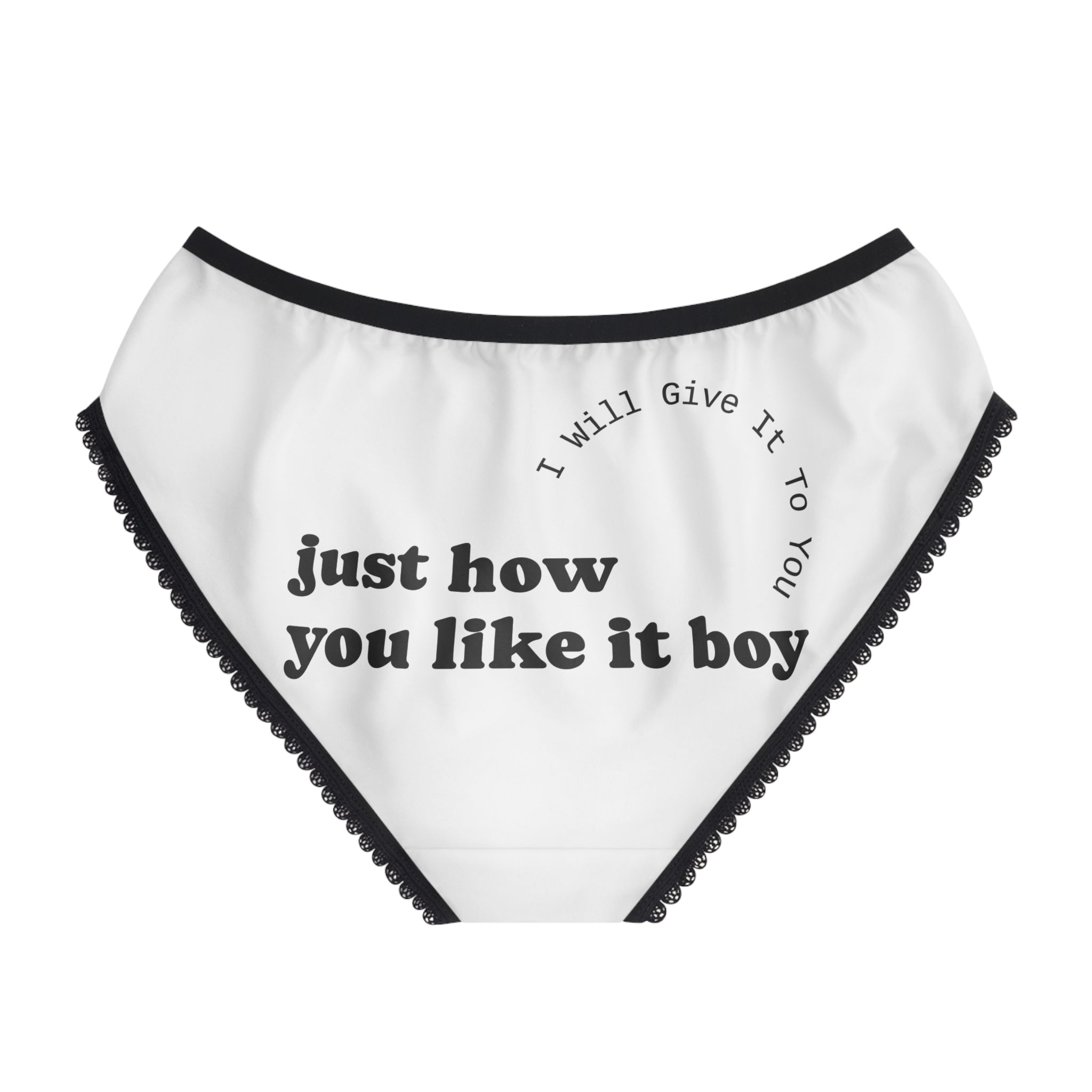 Women's Briefs- Touch Me Feed Me
