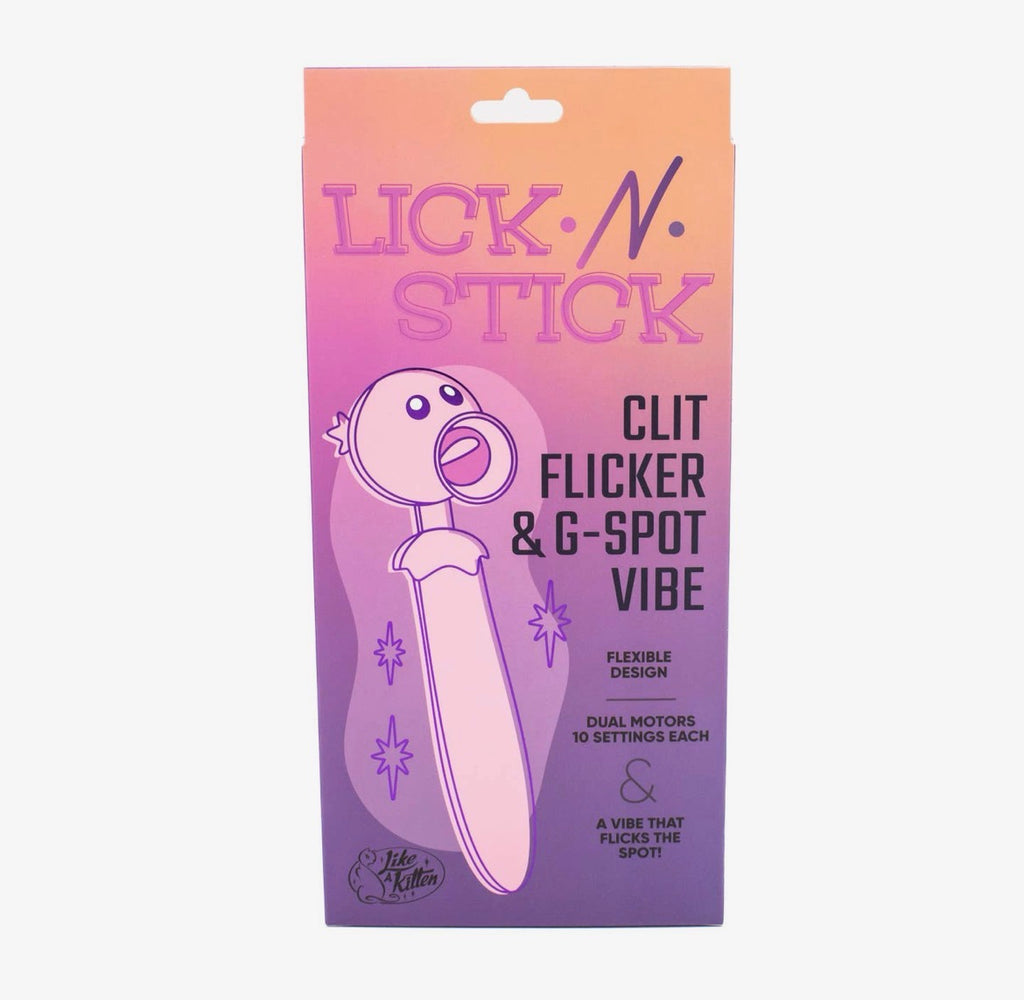 Lick N' Stick Dual Ended Flicker & G-
Spot Vibrator: The Citys Secrets