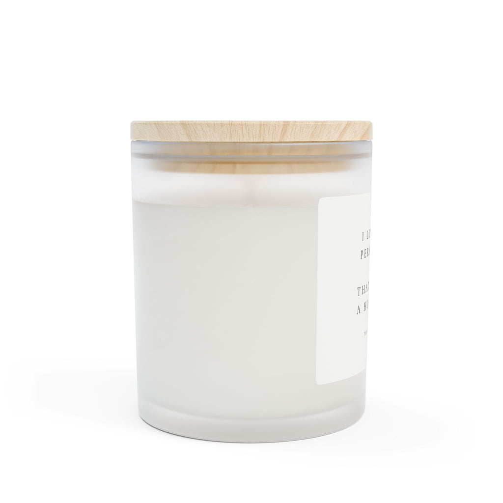 Frosted Glass Candle- I love Your Personality , 11oz