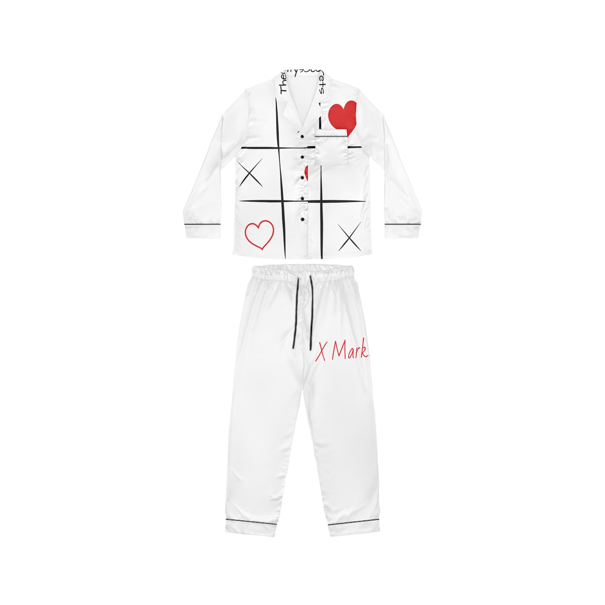 X Marks The Spot- Women's Satin Pajamas