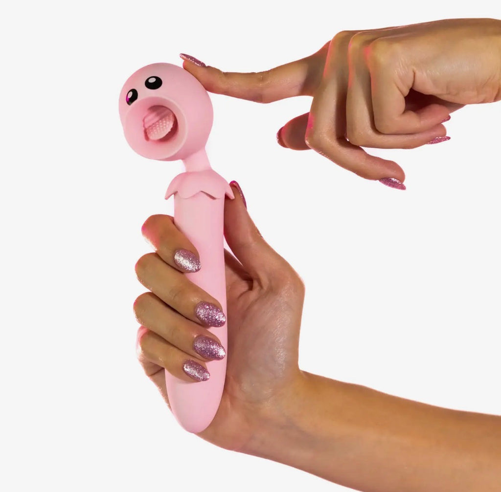 Lick N' Stick Dual Ended Flicker & G-
Spot Vibrator: The Citys Secrets