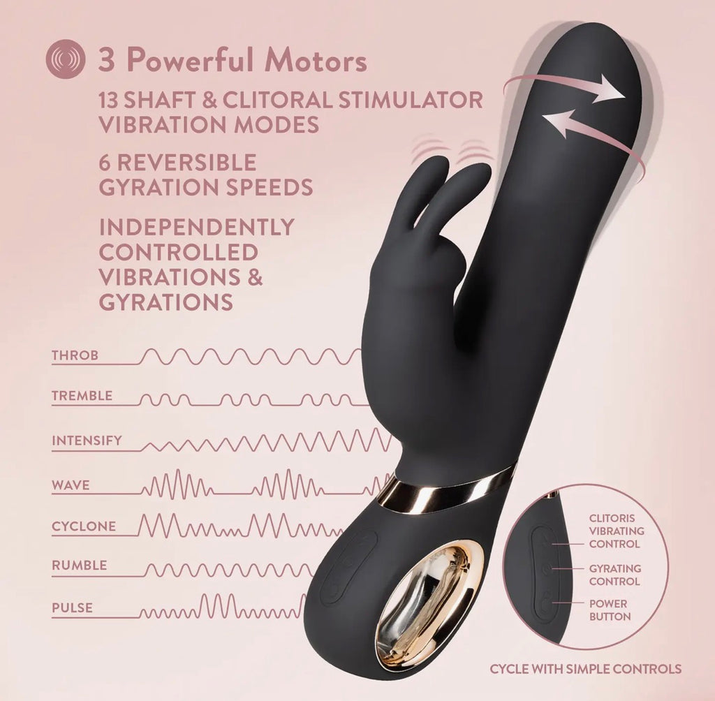Victoria’s 6 Speed Gyrating Rabbit Massager